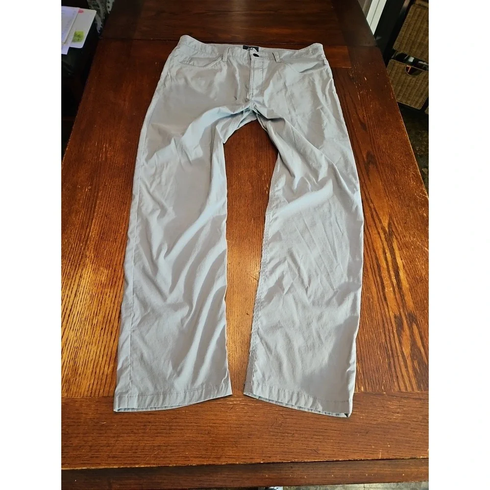 North‎ Face Pants Mens 34 Gray Short Cargo Nylon Outdoors Hiking Climbing(A374)